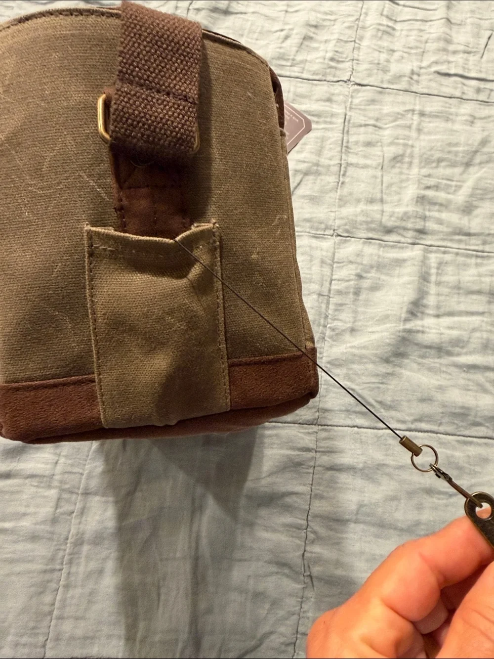 Legacy Waxed Canvas Duffel Beer Caddy - Olive and Brown